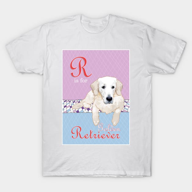 R is for (Golden) Retriever T-Shirt by Ludwig Wagner